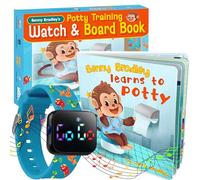 Kids Clock and Table Book - A Waterproof Potty Reminder Device for Boys and Girls, Train Your Child with Fun Musical Memories or Vibrations