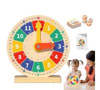 Kids Clock Learning Educational Toy | Interactive Math Skills Teaching Resource for Home, Preschool, Classroom, Travel, and Playroom Activities