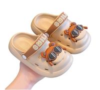 Kids Clogs Summer Non Slip Breathable Lightweight Soft Sole Cushioned Footbed Closed Toe Toddler Beach Sandals for Ages 2 To 7 Sliders