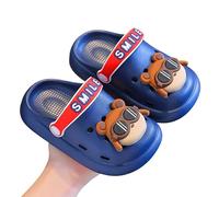 Kids Clogs Summer Non Slip Breathable Lightweight Soft Sole Cushioned Footbed Closed Toe Toddler Beach Sandals for Ages 2 To 7 Sliders