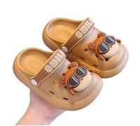 Kids Clogs Summer Non Slip Breathable Lightweight Soft Sole Cushioned Footbed Closed Toe Toddler Beach Sandals for Ages 2 To 7 Sliders