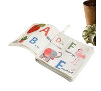 Kids Cloth Book - Early Educational Soft Book, Tactile Sensory Learning Pages, High Contrast Visual Stimulation, Kids Cognitive Development Tool, Nursery Activity Accessory for Outdoor Dining