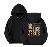Kids Clothes Teen Girls Long Sleeve Shirts Casual Hoodies Cute Oversized Fleece Sweatshirt Tops with Pocket Lightweight Trendy Preppy Hooded Sweatshirts Loose Lounge Jumpers (Black, 4-5 Years)