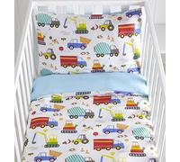 Kids Club Bright Trucks Cot Duvet Cover Set