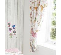 Kids Club One Pair of Lined Curtains - Pony Horse Show Design (66 x 72 (168x183cm))