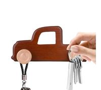 Kids Coat Rack, Car-Shaped Wall Mount Wooden Heavy Duty Hanger, Coat and Hat Hanger, for Room Bathroom Bedroom Entryway Door Umbrella Home Backpack