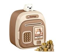 Kids Coin Bank - Electric Cash Bank for Kids Saving,Sound Effect, Password Money Boxwith Auto Grab Bill Slot, Kids Money Safe Box for Kids Boys Girls