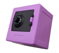 Kids Coin Bank with Lock Secure Savings Box Purple(Orange)