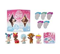 Kids Collectible Minifigure - BANDAI - BIBI CHIBIS - Pack of 5 - Random Model - 5 Chibi Figures, Including 3 Mysterious Characters