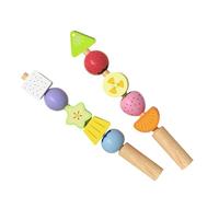 Kids Color Matching Toys,Stacking Game | Wood Beads Stacking Toy,for Classroom School Study Playroom Kindergarten Preschool Daycare Boys Girls Birthday Holiday