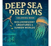 Kids coloring book: Deep Sea Dreams: Kids Coloring Book: Bioluminescent Jellyfish, Sunken Ships & Treasures, Marine Life & Coral Reefs etc.