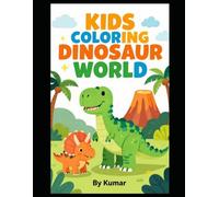 kids coloring dinosaur world