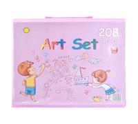 Kids Coloring Kit - 208 Pieces Portable Art Supplies Set With Carry Case | Complete Drawing Painting Set For Preschool School Travel Home Car Desktop Studio Party Holiday Christmas Gift For Boys And G
