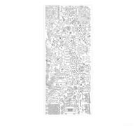 Kids Coloring Tablecloth Featuring Jungle Wildlife And Engaging Tasks Like Spot The Difference And Path Tracing