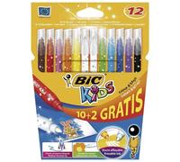 BiC Kids Colour/ Erase Colouring Pens (Pack of 10 , Plus 2 Free)