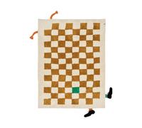 Kid's Concept Pippi check rug Khaki, 120x160 cm