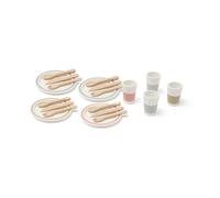 Kids Concept Dinnerware 4 Play Set Bistro Toy Golden Kids