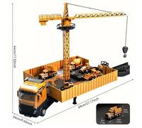 Kids Construction Set Truck Crane Excavator Forklift Alloy Construction Vehicle