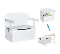 Kids Convertible Activity Bench Table 3-in-1 Desk and Chair Set Toy Box