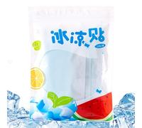 Kids Cooling Patch Set - 10 Pack Ice Sticker Long Lasting Temperature Reduction Gel Patch Portable Lights for Travel Camping Outdoor Heat Fever Comfort Skin Friendly Breathable Cooling Stickers.