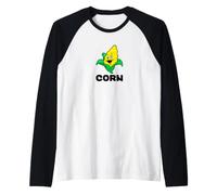 Kids Corn Shirt for Boys Or Girls | Cute Corn Gift Raglan Baseball Tee