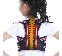 Kids Correction Hunchback Spine Posture Corrector For Children Students Back Straightener High Support Back Brace Shoulders Lumbar Support Belt Sports Waist Trainer(Blue,S)