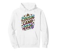 Kids COUSIN CAMP 2026 Trip Crew Squad Auntie Sleepaway Pullover Hoodie