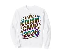 Kids COUSIN CAMP 2026 Trip Crew Squad Auntie Sleepaway Sweatshirt