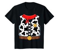 Kids Cowboy Vest Western Sheriff Costume Cool Easy Halloween Kids T-Shirt