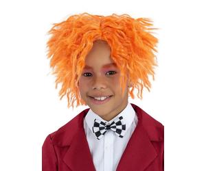 Kids Crazy Orange Mad Hatter Wig