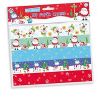 Kids Create 100 Cute Christmas Paper Chains Decorations Self Adhesive Assorted Designs