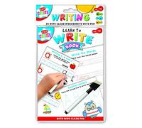 Kids Create - A5 Writing Workbook Sheets - ABC Alphabet Letters, Wipe Clean Workbook for Ages 4+