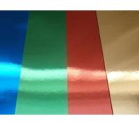 Kids Create Kids Create Pack Of 24 Sheets Mirrored Metallic A4 Coloured 300gsm Card Assorted Colours Blue/Green/Red