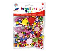 Kids Create Make Own Style Bracelets & Necklaces Jewellery Sets Wooden Beads 5+