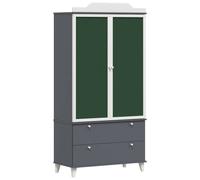 Chalkboard Wardrobe with Drawer with Shelf Engineered wood Furniture vidaXL