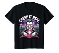 Kids Creep It Real Funny Vampire Halloween Costume Pun for Boys T-Shirt