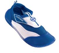 CRESSI Coral Shoes Jr - Childrens Premium Shoes suitable for Sea and Water Sports, White/Blue, 27 EU