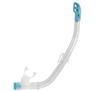 Cressi Top Snorkel - Small breathing tube, Transparent/Aquamarin