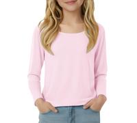 Kids Crewneck Base Layer Shirt Baby Boys Girls Long Sleeve Pullover Tweens Stretchy Solid Color Casual Undershirt Toddler Loose Fit T-Shirt Children Girls Undershirt Size 6X Cute 2026 Trendy Clothes