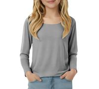 Kids Crewneck Base Layer Shirt Baby Boys Girls Long Sleeve Pullover Tweens Stretchy Solid Color Casual Undershirt Toddler Loose Fit T-Shirt Children Girls Undershirt Size 6X Cute 2026 Trendy Clothes