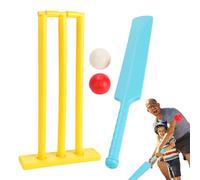 Kids Croquet Set Outdoor | Educational Crickets Kit with 2 Balls,Safe Ball Beach Wicket Stand Kit for Garden Beach Yard Garden Park