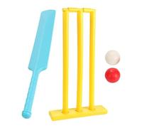 Kids Croquet Set Outdoor,Educational Crickets Kit with 2 Balls | Safe Crickets Bat Set, Enhance Strength Play Toys for Children Parent-Child, Hand-Eye Coordination