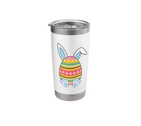 Kids Cute Easter Eggs with Bunny Ears Happy Easter Day 2026 Stainless Steel Insulated Tumbler