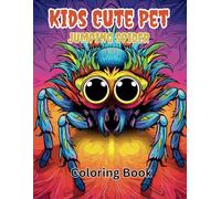 Kids Cute Pet Jumping Spider Coloring Book