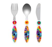 Kids Cutlery Set - 3PCS Childrens Toddler Dinnerware Set Gift for Boys & Girls, Includes Knife, Fork & Spoon, Travel Cutlery Set for Kids (Stitch)