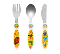 Kids Cutlery Set - 3PCS Childrens Toddler Dinnerware Set Gift for Boys & Girls, Includes Knife, Fork & Spoon, Travel Cutlery Set for Kids (Hey Duggee)