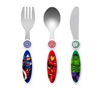 Kids Cutlery Set - 3PCS Childrens Toddler Dinnerware Set Gift for Boys & Girls, Includes Knife, Fork & Spoon, Travel Cutlery Set for Kids (Avengers)