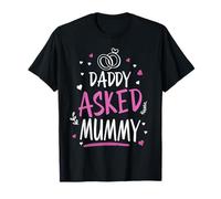 Kids Daddy Asked Mummy Idea For Kids & Mummy Daddy Wedding T-Shirt