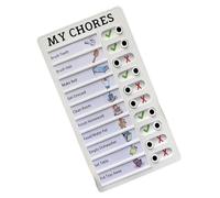 Kids Daily Routine Chart for Children Daily Chore Chart Educational Visual Schedule Board 12x20cm for Task Management Multifunctional Accountability Board