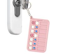 Kids Daily Routine, Kids Sticker Chart - Small Activity Table Routine Program with Key Chain - Kids Pocket Table